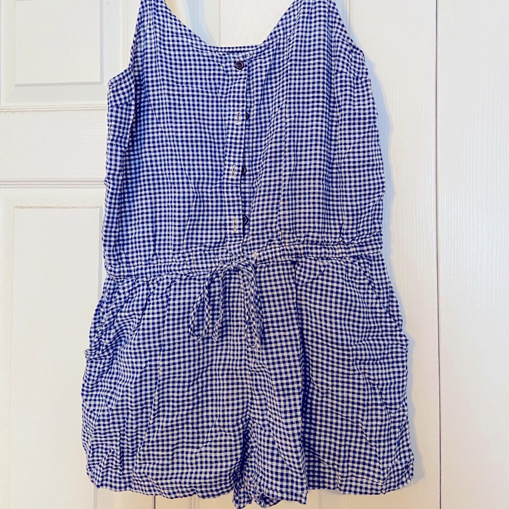 Old Navy checkered romper size S